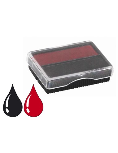 Cassette sign encre noire et rouge pour dateur automatique m1110.