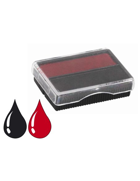 Cassette sign encre noire et rouge pour dateur automatique m1110.