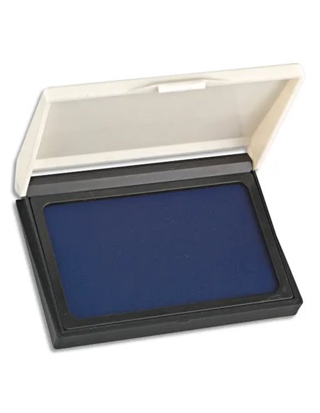 Tampon encreur wonday boitier plastique 100x75 mm encre bleue.