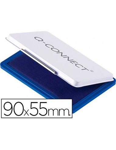 Recharge tampon q-connect économique nº3 90x55mm coloris bleu.