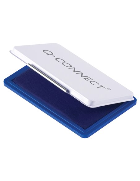 Recharge tampon q-connect économique nº3 90x55mm coloris bleu.