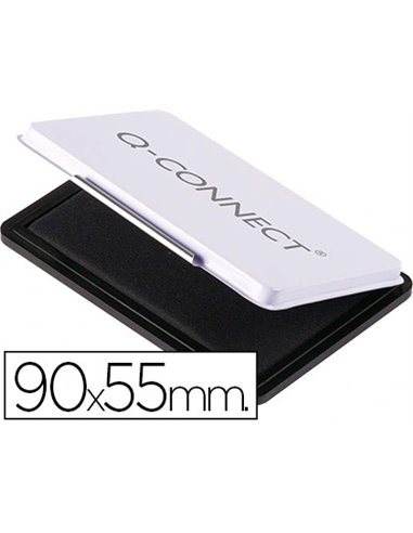 Recharge tampon q-connect économique nº3 90x55mm coloris noir.