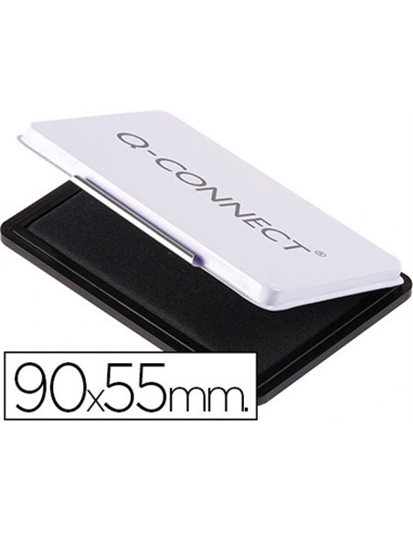 Recharge tampon q-connect économique nº3 90x55mm coloris noir.