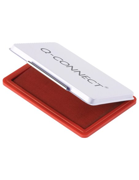 Recharge tampon q-connect économique nº3 90x55mm coloris rouge.