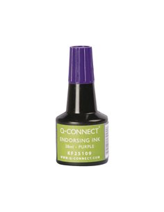 Encre à tampons q-connect pour feutre ou mousse coloris violet flacon 28ml. 2