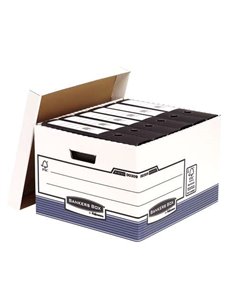 Classeur Fellowes Bankers Box Folio - Fastfold à assembler soi-même - Carton recyclé certifié FSC