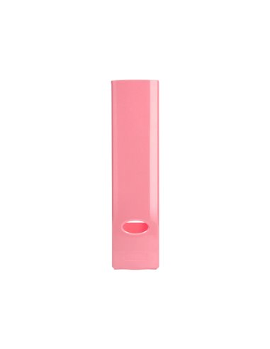Porte-revues q-connect plastique 320x250x80mm coloris rose pastel.