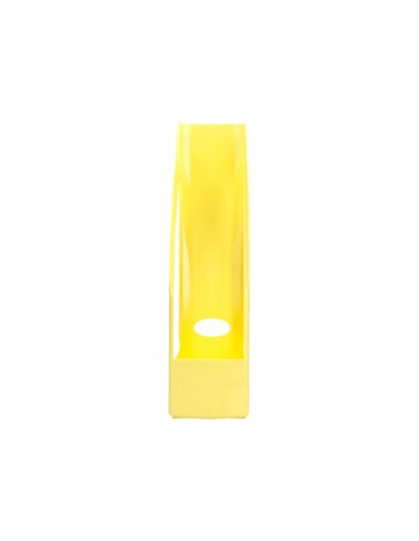 Porte-revues q-connect plastique 320x250x80mm coloris jaune pastel.