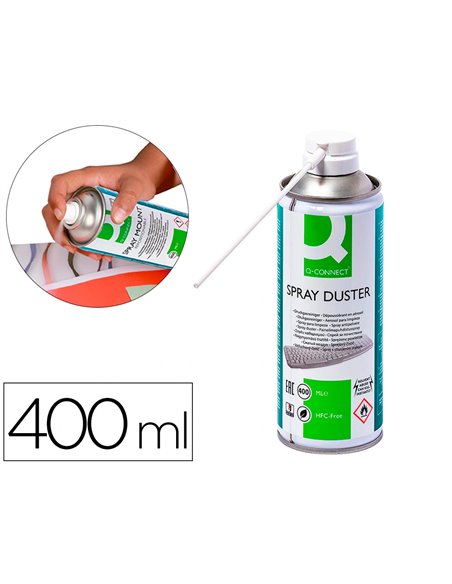 Vaporisateur q-connect dépoussiérant universel gaz sec sans hfc écologique aérosol 400ml.