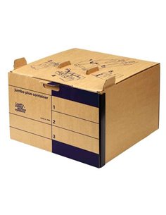 Fellowes Loeffs Lot de 15 boîtes de classement Jumbo Plus - Marron