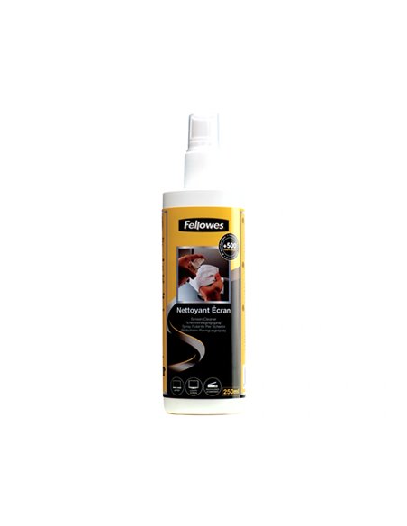 Produit nettoyant fellowes ecrans crt/tft/lcd plasma ordinateurs portables antistatique spray 250ml.
