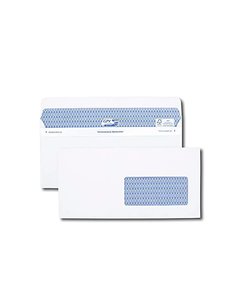 Enveloppe gpv dl+ 112x225mm 90g adhésive fermeture rapide sécurisée définitive fenêtre 45x100mm blanche boîte 100 unités. 2