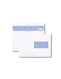 Enveloppe gpv c5 162x229mm 90g adhésive fermeture rapide sécurisée définitive fenêtre 45x100mm blanche boîte 500 unités. 2