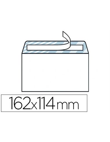 Enveloppe gpv économique vélin blanc 75g c6 114x162mm adhésive paquet 50 unités.