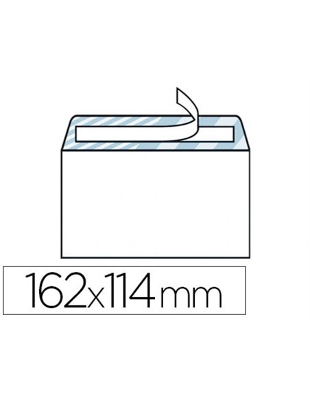 Enveloppe gpv économique vélin blanc 75g c6 114x162mm adhésive paquet 50 unités.