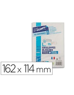 Enveloppe gpv précasée vélin blanc 90g c6 114x162mm adhésive fond gris paquet 25 unités.