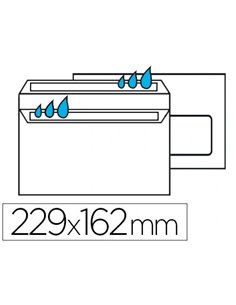 Enveloppe économique c5 162x229mm 80g autocollante fenêtre 45x100mm coloris blanc boîte 500 unités.