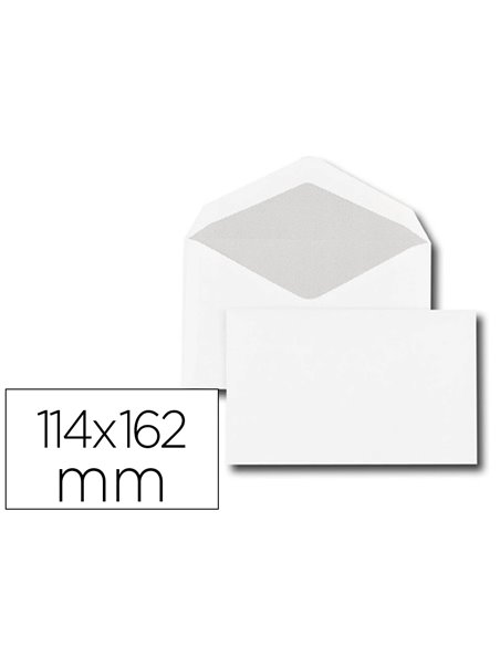 Enveloppe gpv élections c6 114x162mm 70g gommée blanche boîte 500 unités.