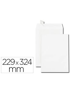 Pochette gpv dos carton velin blanc 120g c4 229x324mm bande protection coins renforces boite 100 unites.