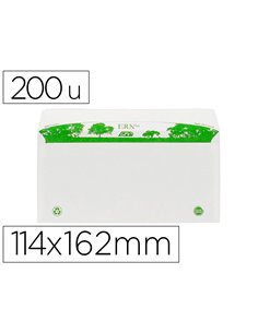 Enveloppe gpv c6 bande de protection 80g recycles 114x162 blanche boite de 200.