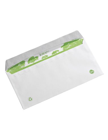 Enveloppe gpv c6 bande de protection 80g recycles 114x162 blanche boite de 200.