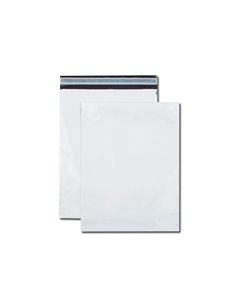 Pochette gpv polyethylene adhesive 275x365 blanc/noir paquet de 10. 2