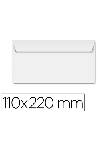 Enveloppe clairefontaine bande de protection 90g 110x220mm blanche boite de 250 unites.