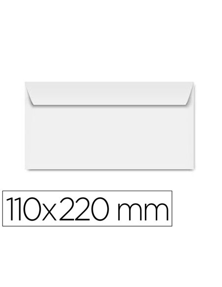Enveloppe clairefontaine bande de protection 90g 110x220mm blanche boite de 250 unites.