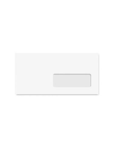 Enveloppe clairefontaine bande de protection 90g 110x220mm blanche boite de 250 unites.