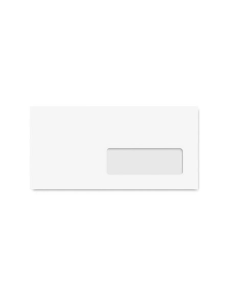 Enveloppe clairefontaine bande de protection 90g 110x220mm blanche boite de 250 unites.