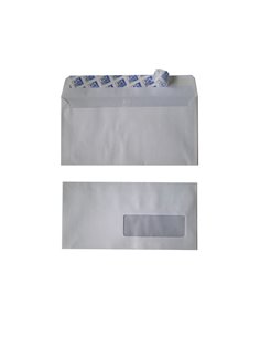 Enveloppes oxford recycle a fenetre auto adhesives avec bande de protection 110x220mm 500 unites.