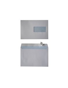 Enveloppes oxford recycle a fenetre auto adhesives avec bande de protection 162x229mm 500 unites.