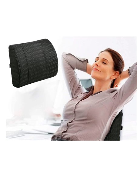 Support dorsal q-connect ergonomique avec mousse à mémoire de forme 340x300x110mm.