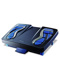 Repose-pieds fellowes caoutchouc énergisant surfaces de massage règlage 3 hauteurs coloris noir.