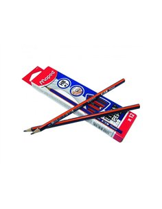 Crayon graphite maped black peps recycle haute qualite etui de 12 unites.