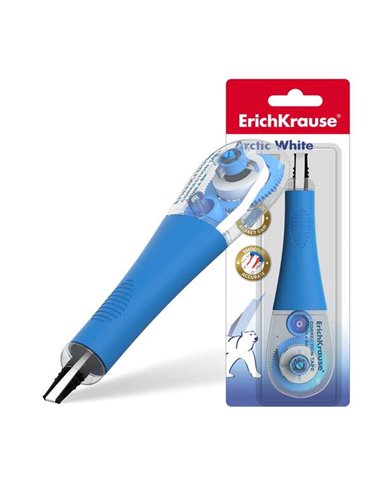 Ruban correcteur Erichkrause Arctic White 4,2 mm x 8 m - Idéal pour une correction rapide et sûre - Séchage instantané - Blanc