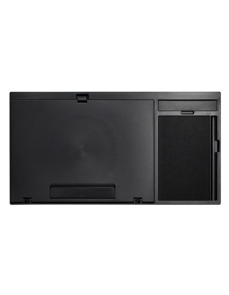 Support q-connect ordinateur portable tapis de souris et support telephone 7 reglages en hauteur coloris noir.