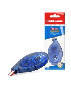 Ruban correcteur Erichkrause Extra - 5 mm x 8 m - Idéal pour une correction rapide et sûre - Compatible avec tout type d'encre e