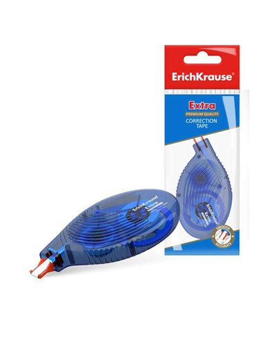 Ruban correcteur Erichkrause Extra - 5 mm x 8 m - Idéal pour une correction rapide et sûre - Compatible avec tout type d'encre e