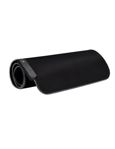 Tapis souris q-connect gaming xxl lumiere led connection usb 800x300x4mm coloris noir.