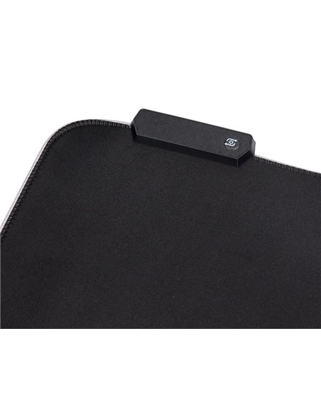Tapis souris q-connect gaming xxl lumiere led connection usb 800x300x4mm coloris noir.