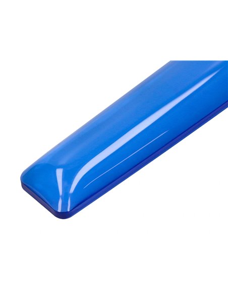 Repose-poignets q-connect gel pour clavier 525x58x17mm coloris bleu.