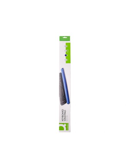 Repose-poignets q-connect gel pour clavier 525x58x17mm coloris bleu.