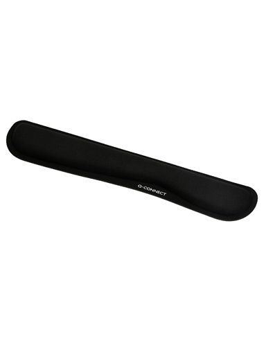 Repose-poignets q-connect memory foam clavier 460x85x25mm coloris noir.