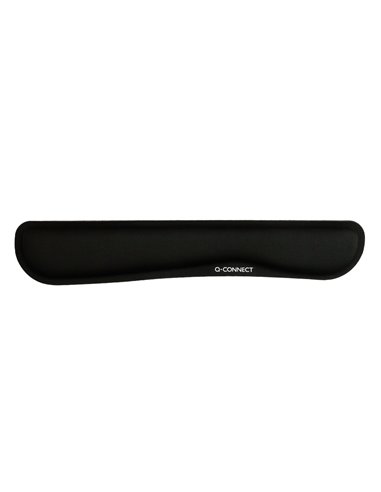 Repose-poignets q-connect memory foam clavier 460x85x25mm coloris noir.