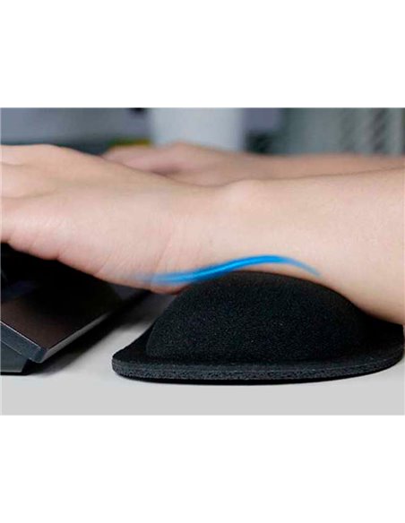 Repose-poignets q-connect memory foam clavier 460x85x25mm coloris noir.