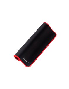 Tapis souris q-connect xxl 900x400mm coloris noir avec bord rouge. 2