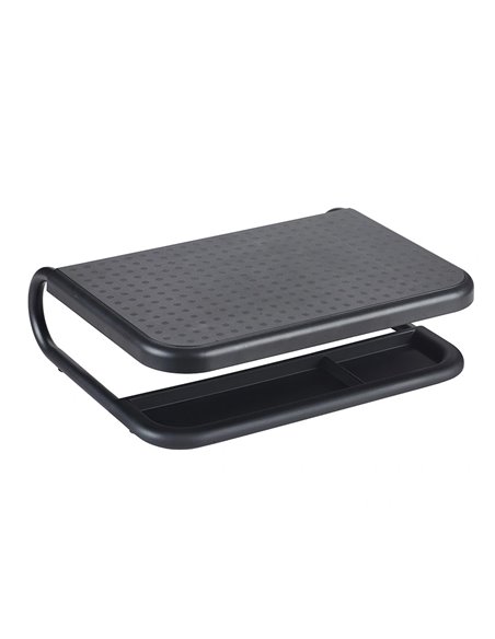Support q-connect pour ordinateur portable et moniteur pc avec plateau d'organisation 380x295x110mm.