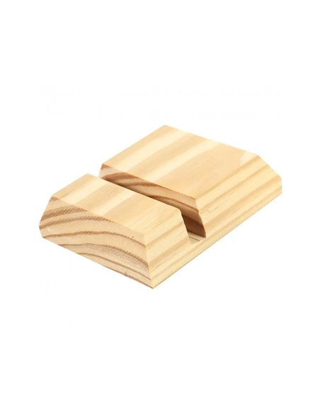 Support pour telephone bois ocolor 9.5x8x2.5cm coloris naturel.