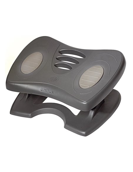 Repose-pieds unilux nymphea abs patins antidérapants inclinable hauteur réglable 42x32cm.
